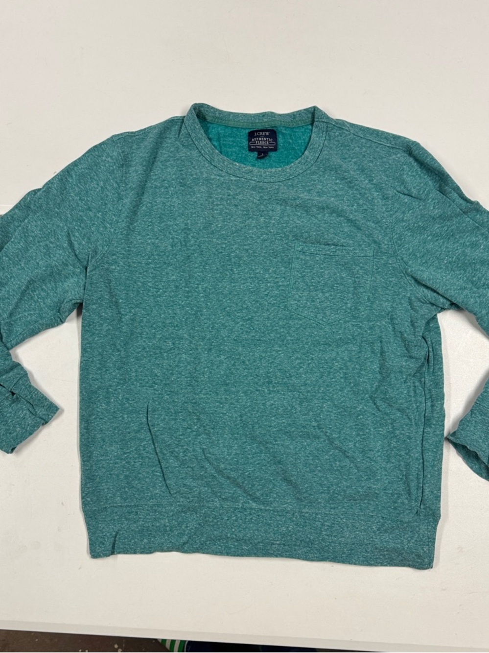 J. Crew Men's Crewneck Sweater in Teal